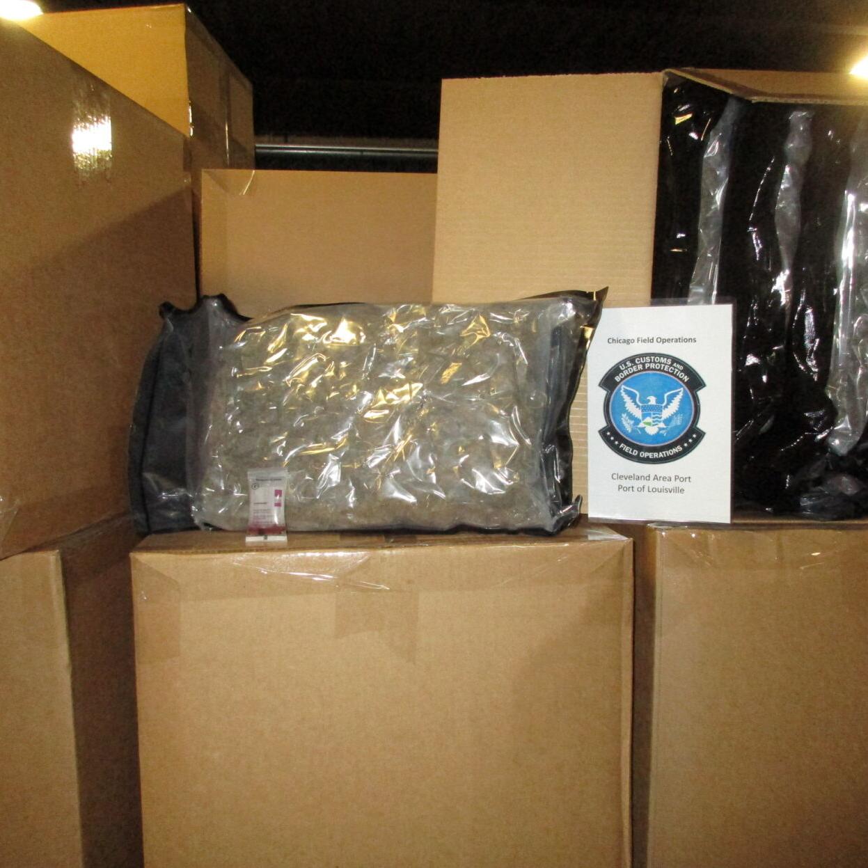 Shipment of marijuana seized at UPS Worldport on April 25, 2023